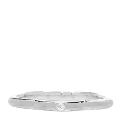 Chanel 18K White Gold Diamond Camellia Band Ring 49 4.75 1 of 5