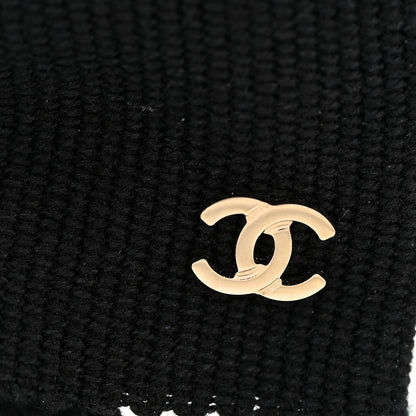 Chanel Grosgrain Bow CC Hair Clip Black 3 of 3