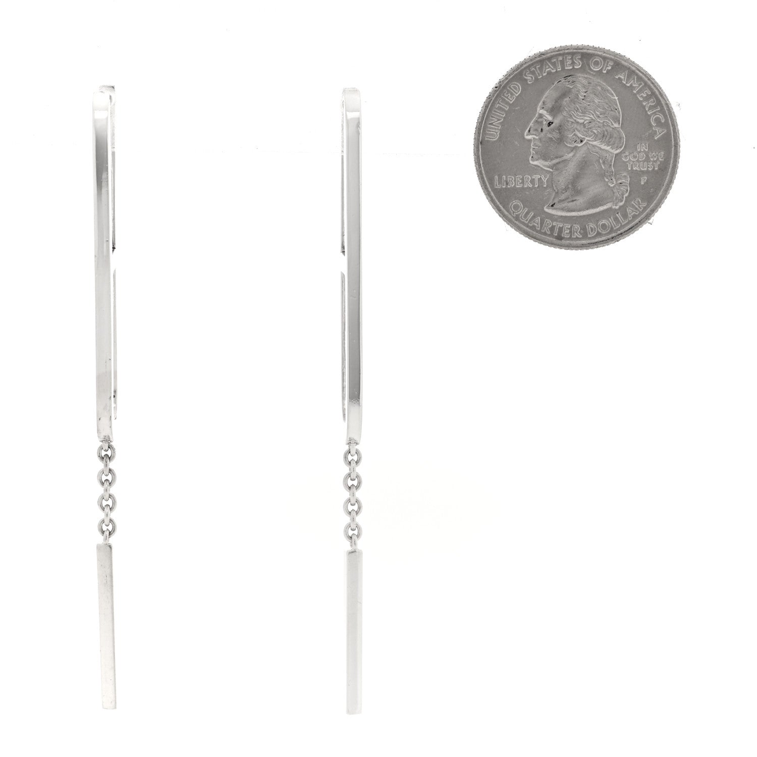 Hermes Sterling Silver Ever Chaine D'Ancre Earrings 2 of 4
