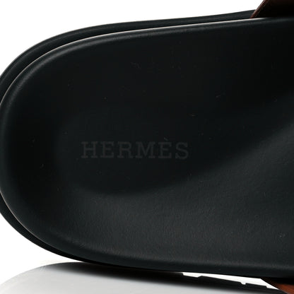Hermes Calfskin Mens Chypre Sandals 42 Naturel 7 of 9