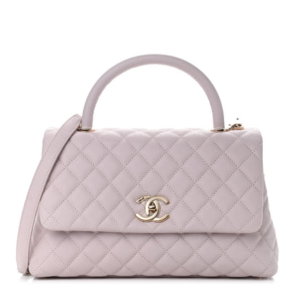 Chanel Caviar Quilted Small Coco Handle Flap Lilas Lilac 1 of 5