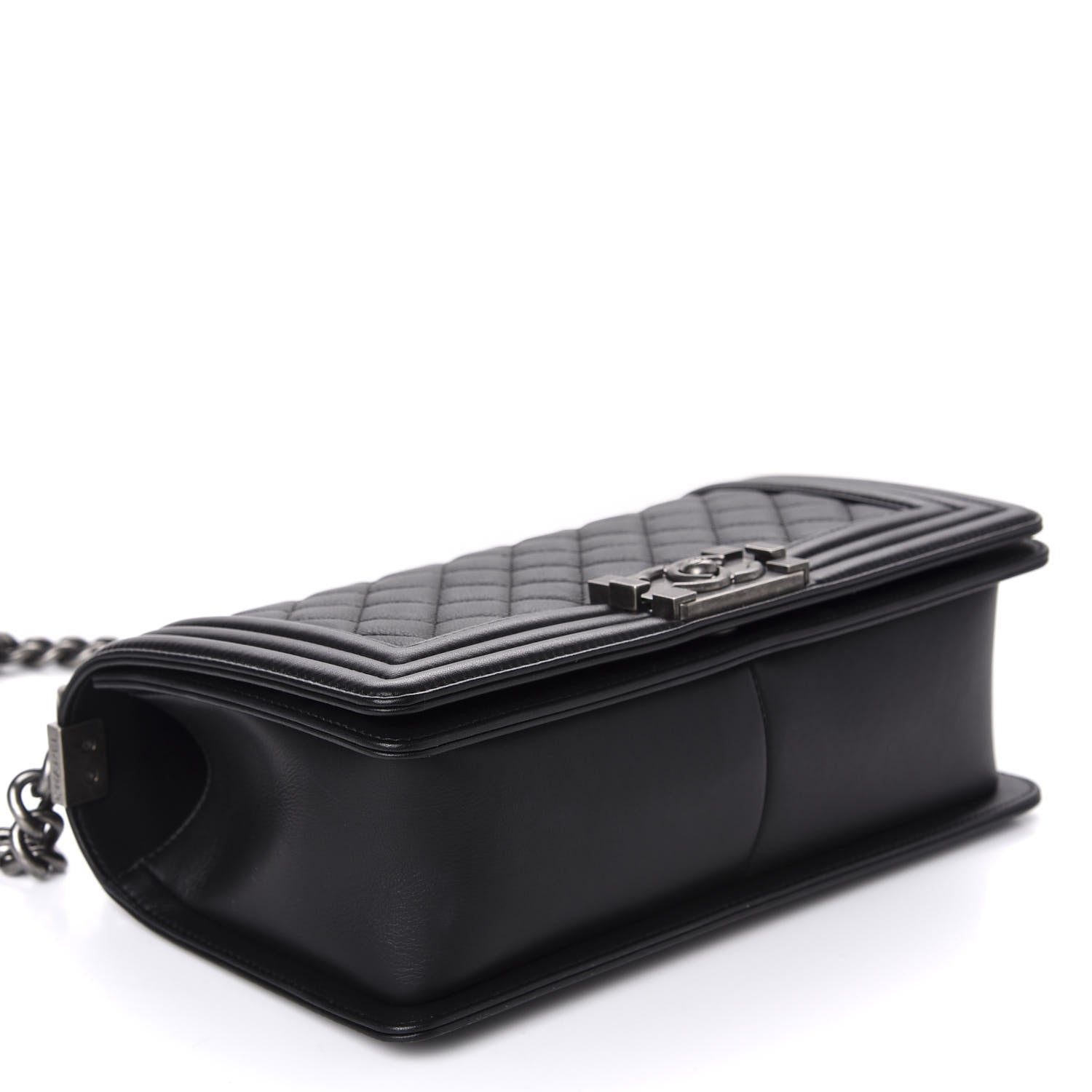 Chanel Calfskin Quilted Medium Boy Flap Black 4 of 10