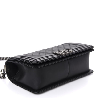 Chanel Calfskin Quilted Medium Boy Flap Black 4 of 10