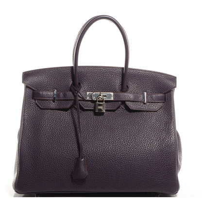 Hermes Togo Birkin 35 Raisin 1 of 34