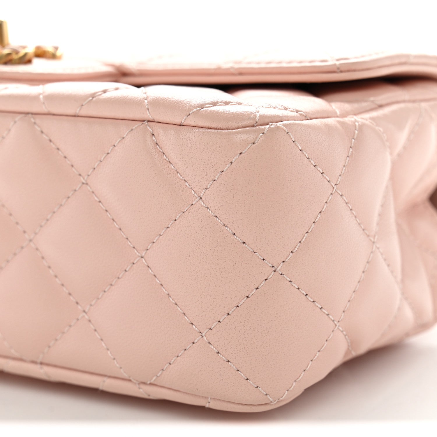 Chanel Lambskin Quilted Mini Strass On Top Flap Light Pink 9 of 10