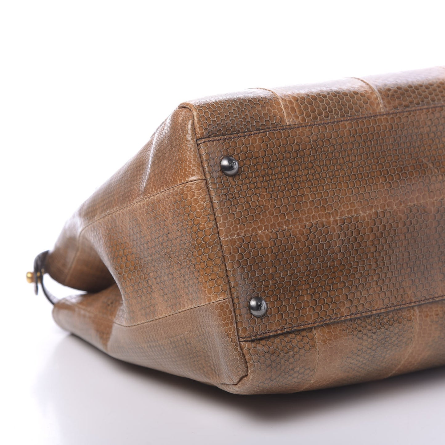 Watersnake Large Peekaboo Iconic Satchel Brown