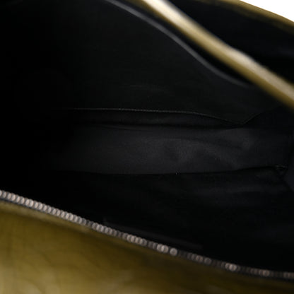 Saint Laurent Crinkled Lambskin Matelasse Monogram Medium Niki Chain Satchel Military Olive 5 of 10