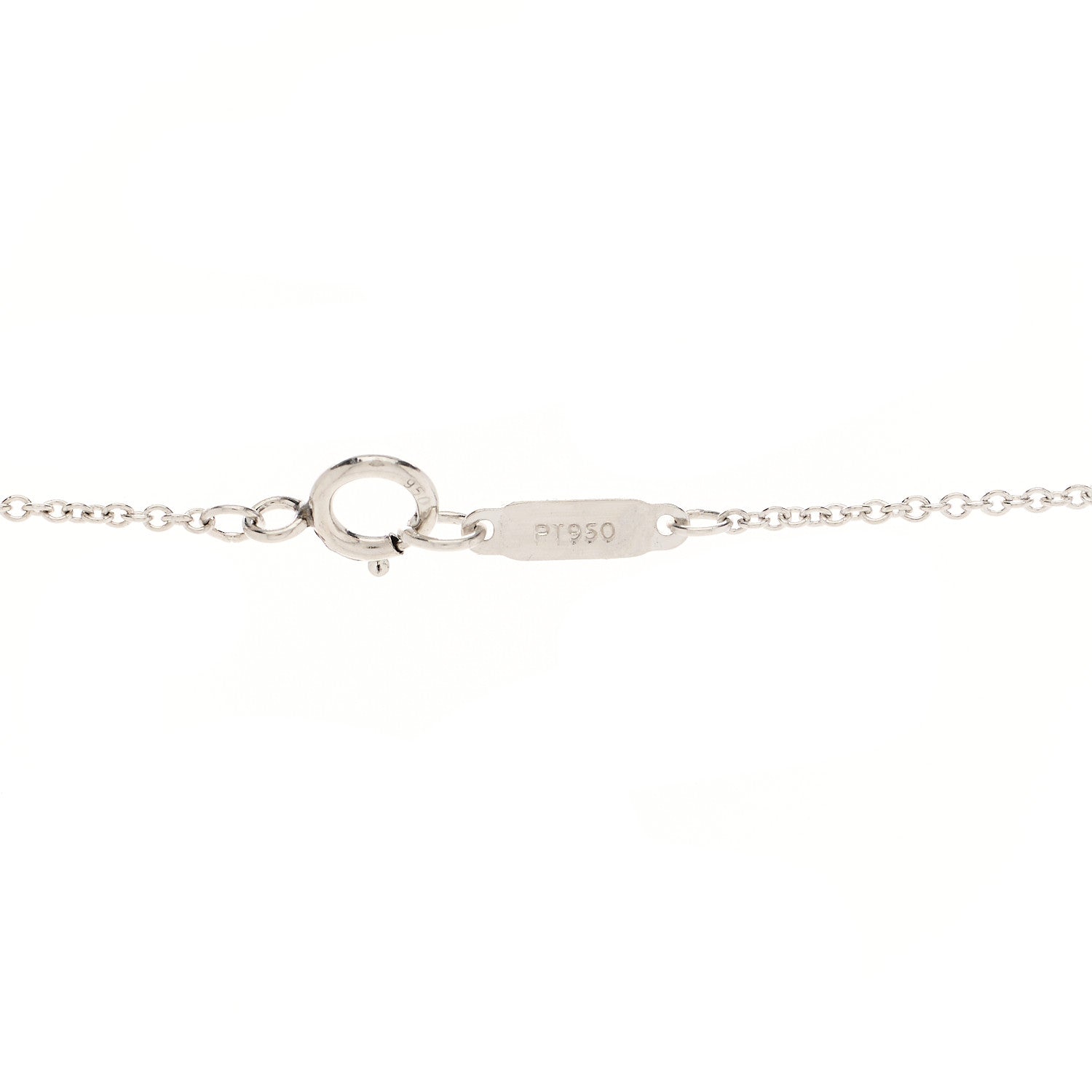 Tiffany Platinum Diamond .41ct Fleur De Lis Key Pendant Necklace 4 of 6