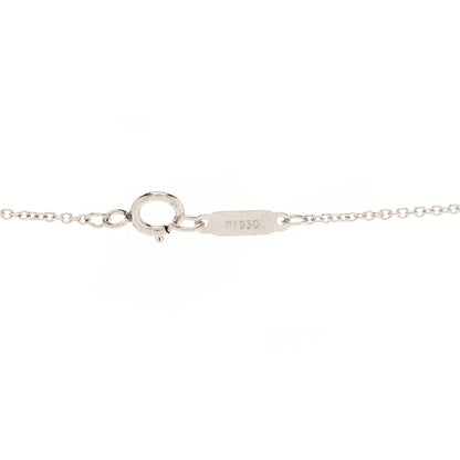 Tiffany Platinum Diamond .41ct Fleur De Lis Key Pendant Necklace 4 of 6