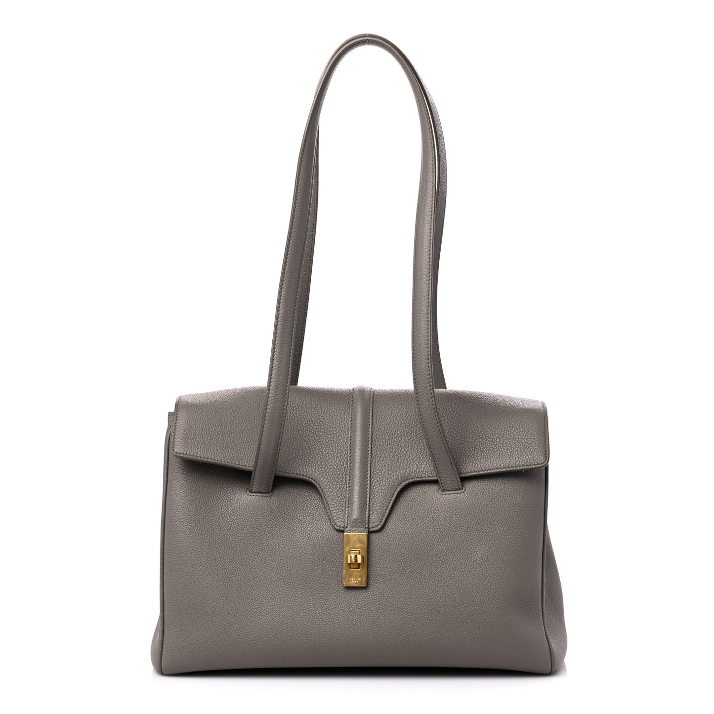Grained Calfskin Medium Soft 16 Bag Pebble