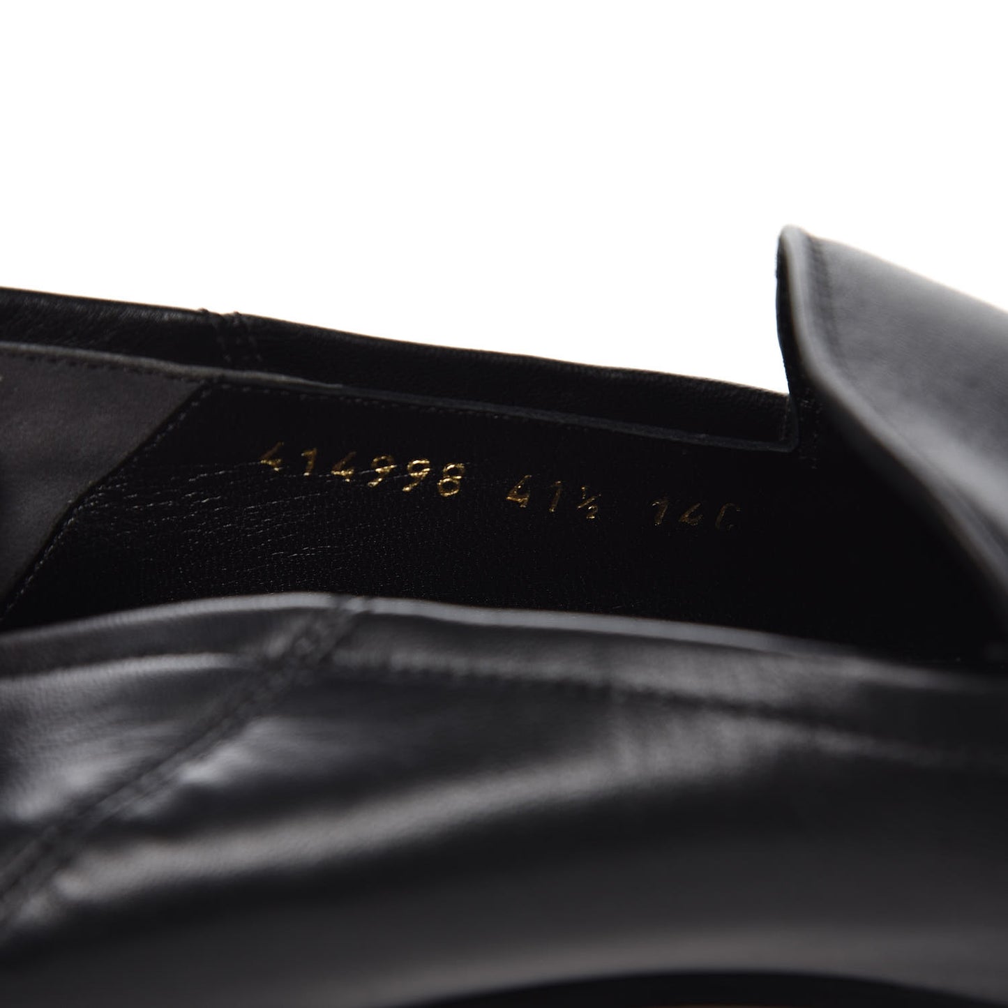Lambskin Womens Brixton Horsebit Loafers 41.5 Black