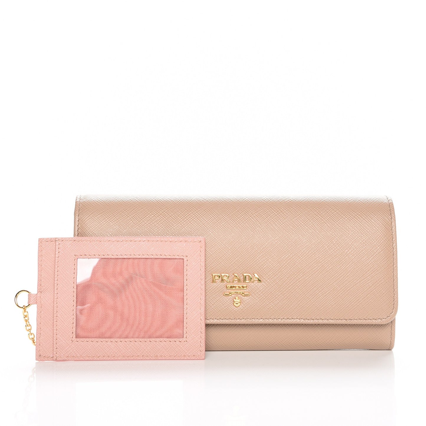 Saffiano Colour Continental Flap Wallet Cammeo Orchidea