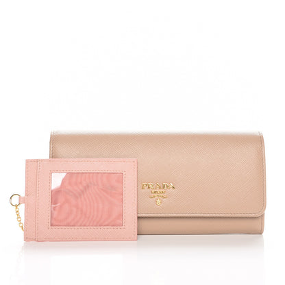 Prada Saffiano Colour Continental Flap Wallet Cammeo Orchidea 5 of 7