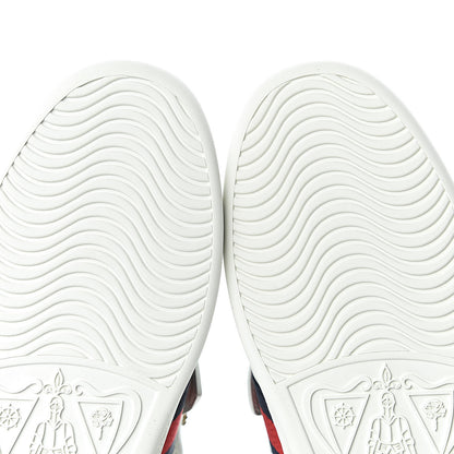 Gucci Calfskin Ayers Web Womens Ace Bow Lace Sneakers 40.5 White 8 of 10
