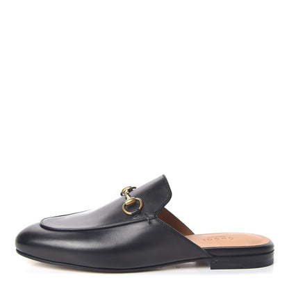 Gucci Calfskin Womens Princetown Slippers 37 Black 1 of 9