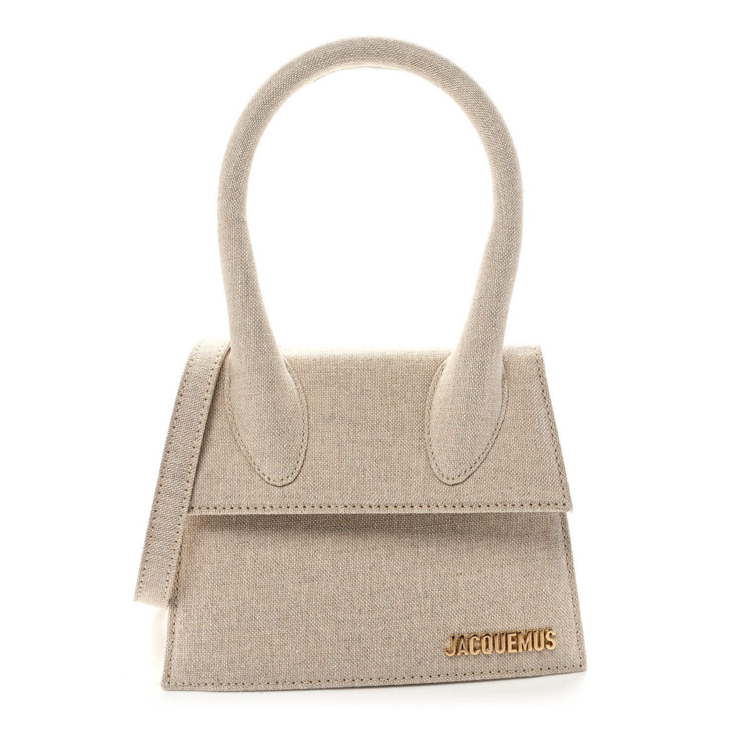Jacquemus Linen Le Chiquito Moyen Light Greige 1 of 9