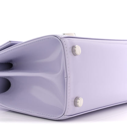 Salvatore Ferragamo Brushed Off Calfskin Mini Iconic Top Handle Bag New Lavender 9 of 10