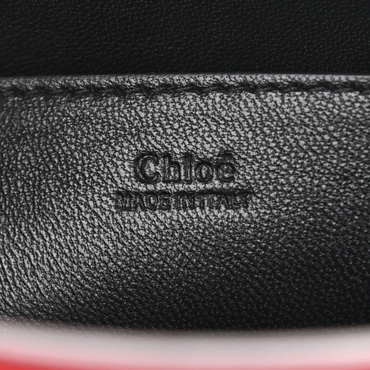 Chloe Lambskin Medium Elle Chain Clutch Red 6 of 15