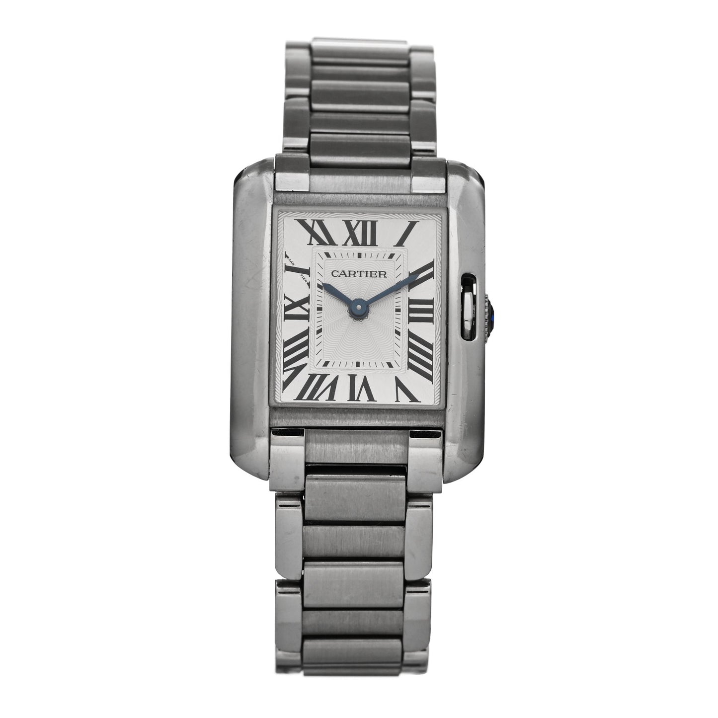 Stainless Steel 23mm Tank Anglaise Quartz Watch