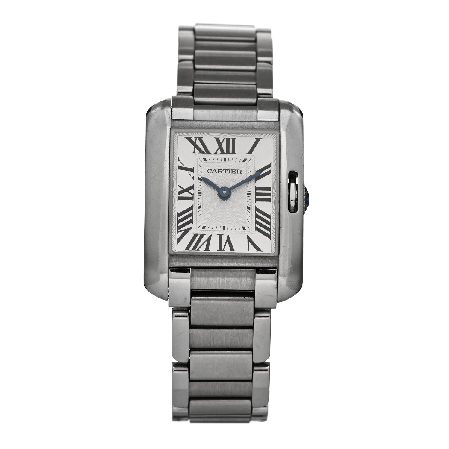 Cartier Stainless Steel 23mm Tank Anglaise Quartz Watch 1 of 5