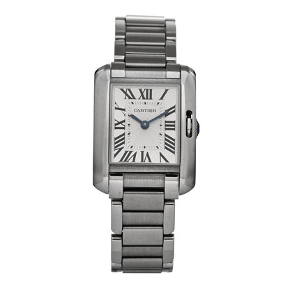 Cartier Stainless Steel 23mm Tank Anglaise Quartz Watch 1 of 5