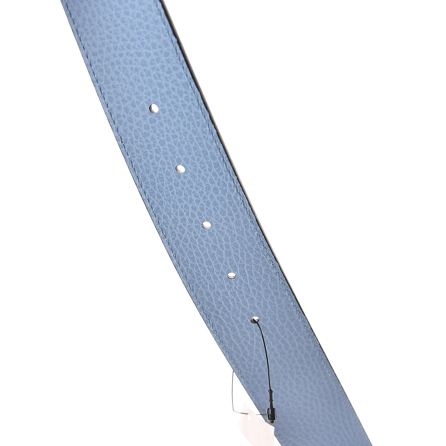 Gucci Dollar Calfskin 1973 Reversible Belt 95 38 Black Mineral Blue 5 of 5