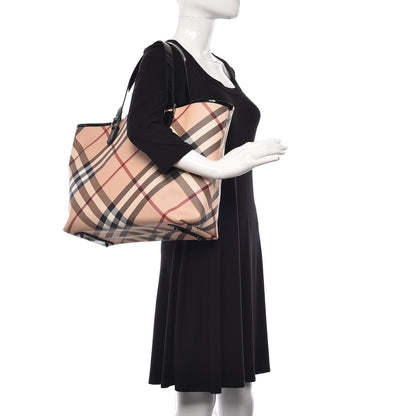 Burberry Nova Check Large Nickie Tote Black 2 of 12