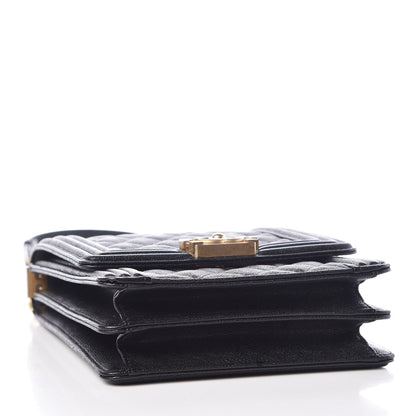 Chanel Caviar Quilted North South Boy Flap Black 4 of 10