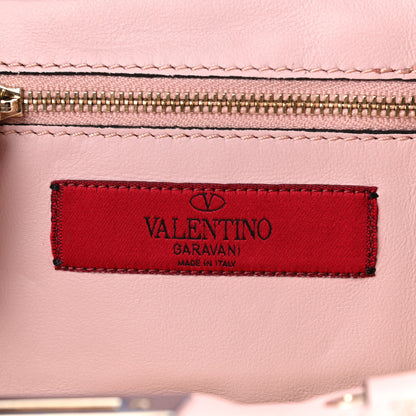 Valentino Garavani Pebbled Calfskin Mini Rockstud Tote Water Rose 6 of 13