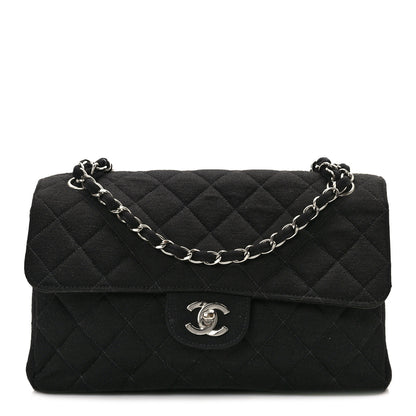 Chanel Jersey Double Sided Jumbo Flap Black 1 of 13