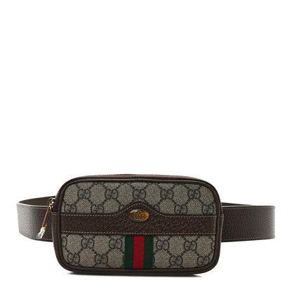 Gucci GG Supreme Monogram Ophidia Belted iPhone Case 95 38 Dark Brown 1 of 11