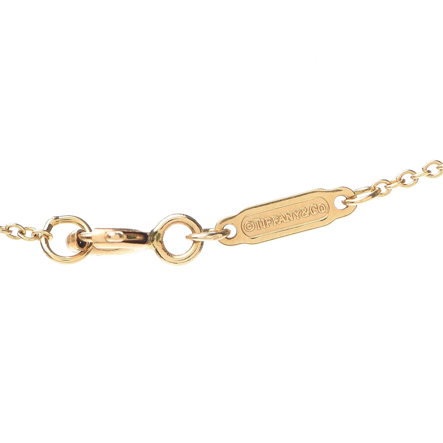 Tiffany 18K Yellow Gold Infinity Pendant Necklace 4 of 5