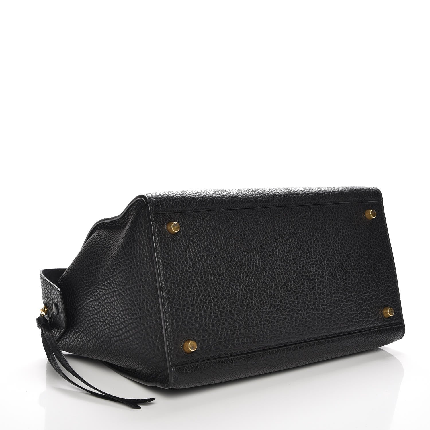 Celine Bullhide Calfskin Medium Ring Bag Black 4 of 9