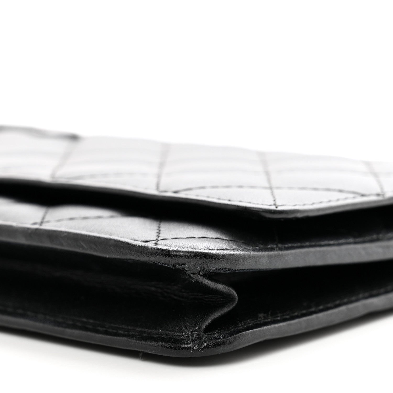 Chanel Calfskin Quilted Cambon Wallet on Chain WOC Black 11 of 15