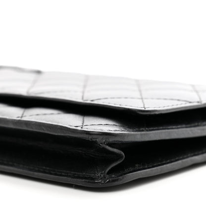 Chanel Calfskin Quilted Cambon Wallet on Chain WOC Black 11 of 15