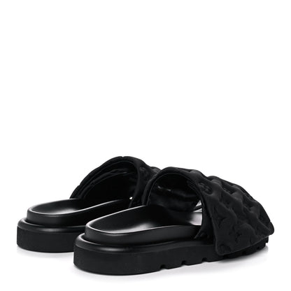 Louis Vuitton Technical Fabric Embossed Monogram Pool Pillow Comfort Mule 40 Black 4 of 9