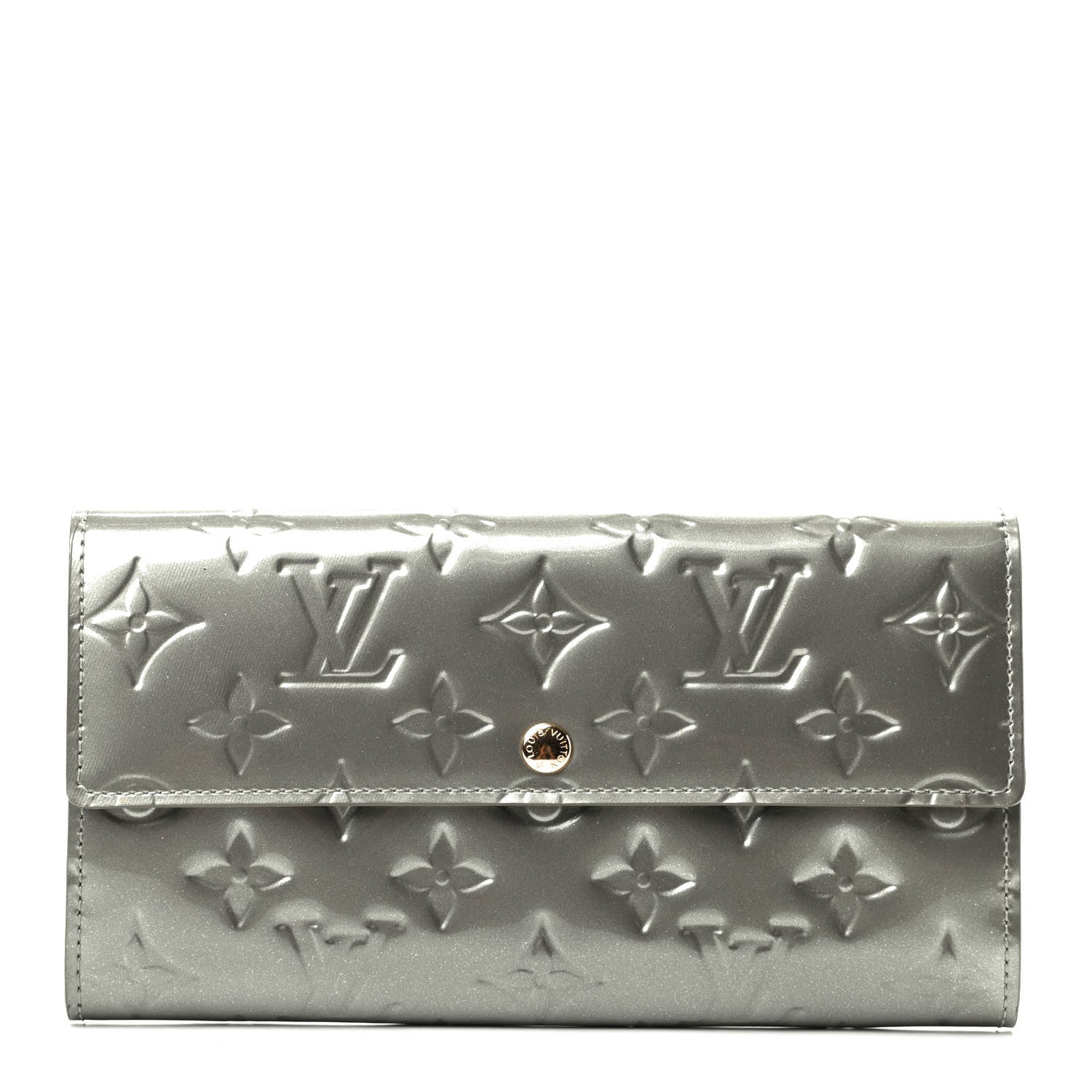 Louis Vuitton Vernis Sarah Wallet Gris Art Deco 1 of 8