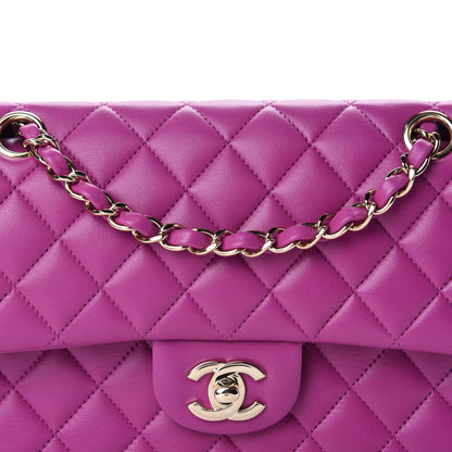 Chanel Lambskin Quilted Small Double Flap Purple 23 of 23