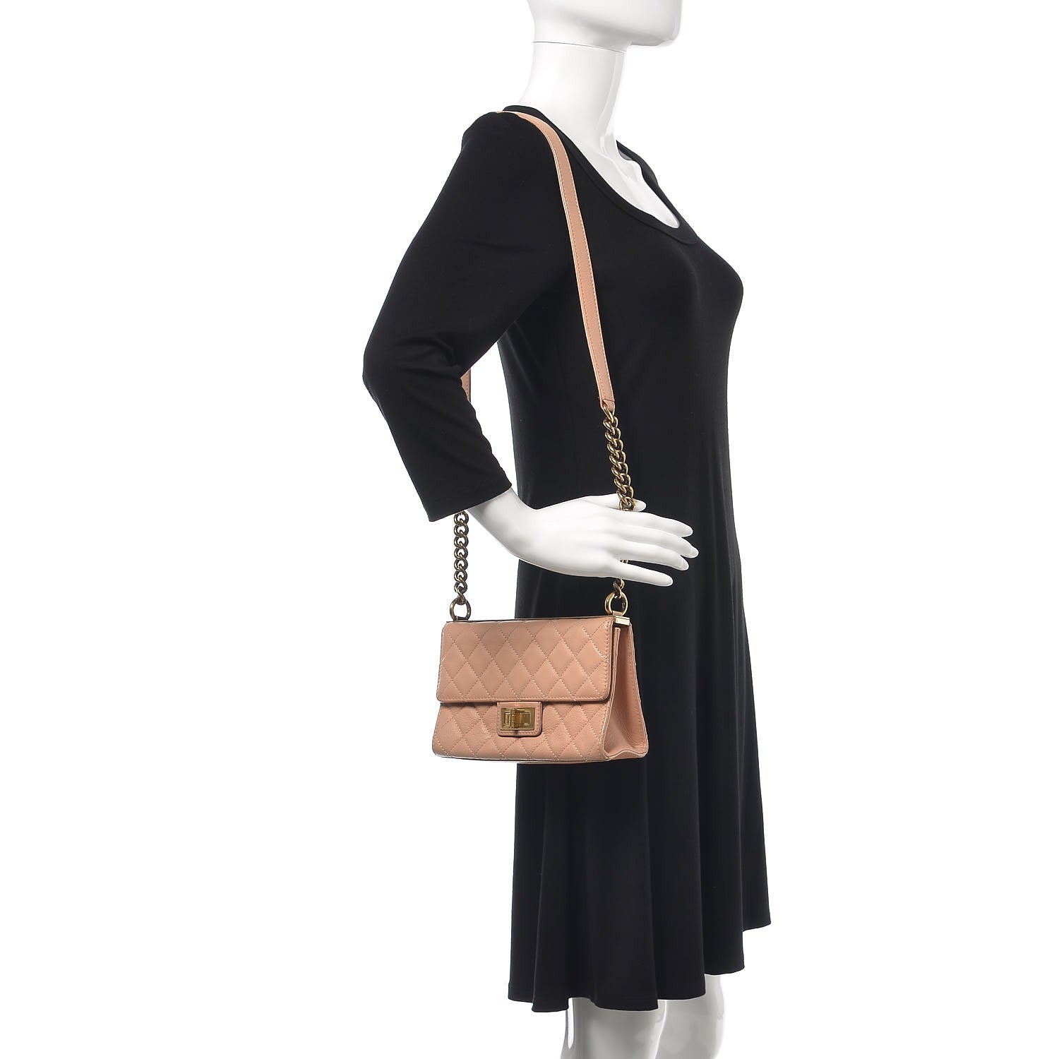 Chanel Goatskin Quilted Rita Flap Beige 2 of 14