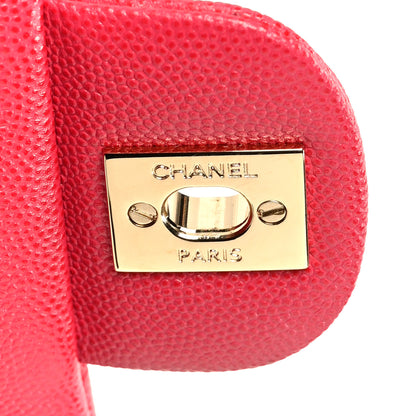Chanel Caviar Quilted Small Double Flap Dark Pink 7 of 11