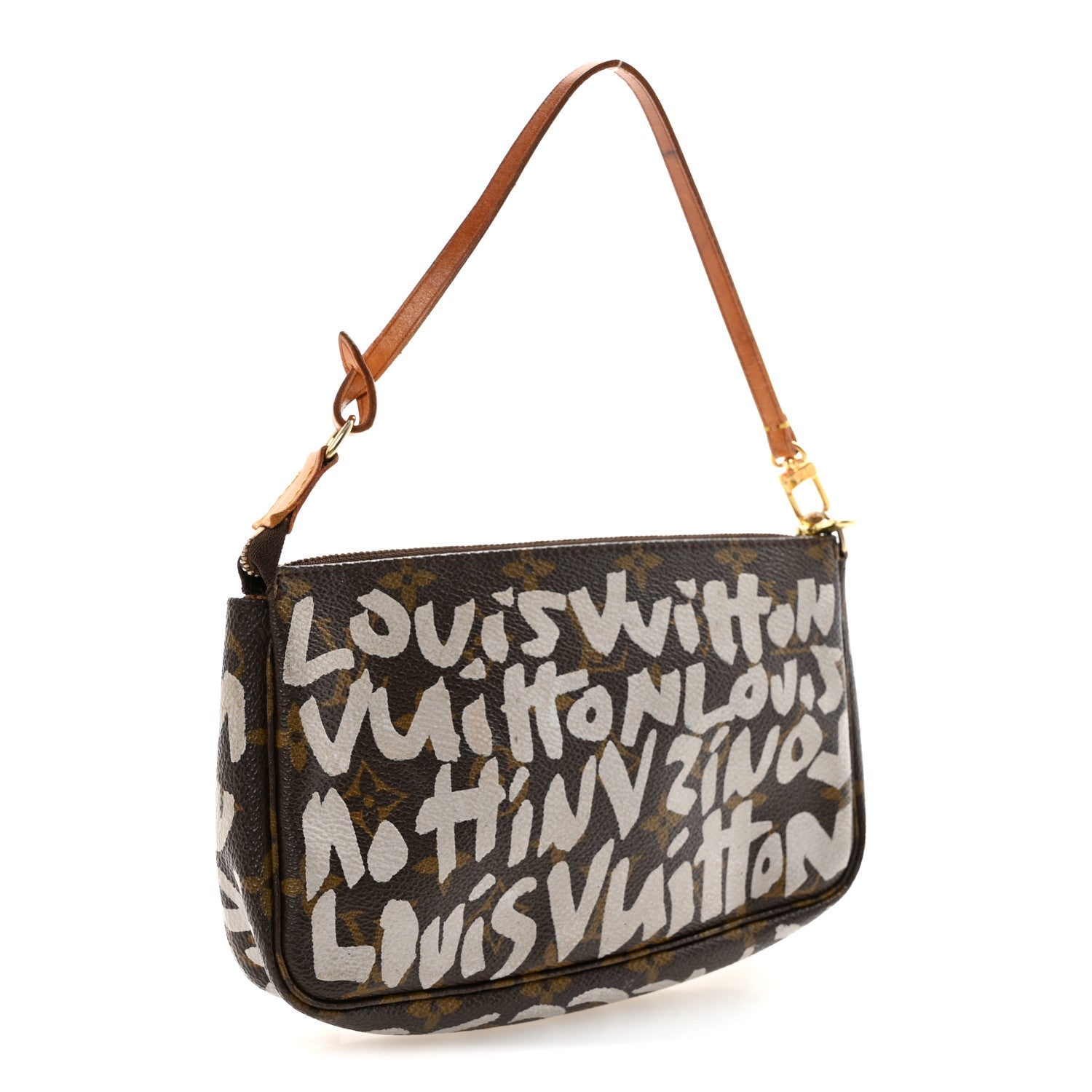 Louis Vuitton Monogram Graffiti Pochette Accessories Silver 2 of 8