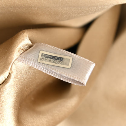 Jimmy Choo Shimmer Suede Chandra Clutch Sand 7 of 7