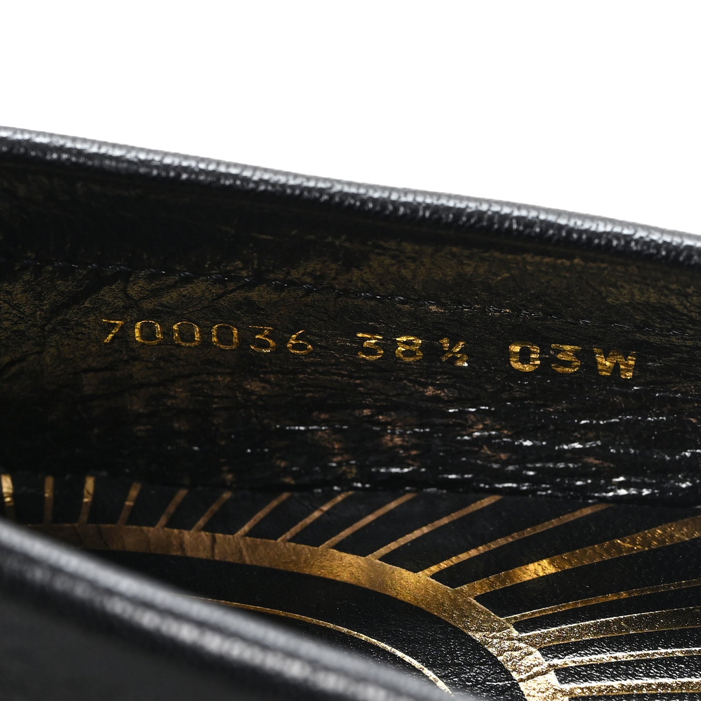 Goatskin Womens Logo 15mm Loafers 38.5 Black