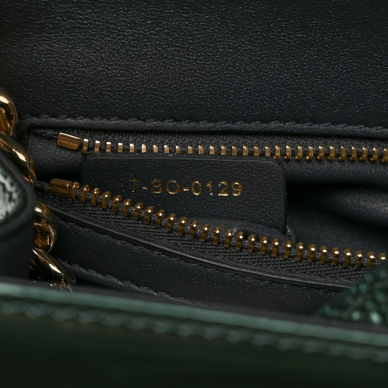 Christian Dior Metallic Patent Micro-Cannage Medium Diorama Flap Bag Malachite Green 7 of 11