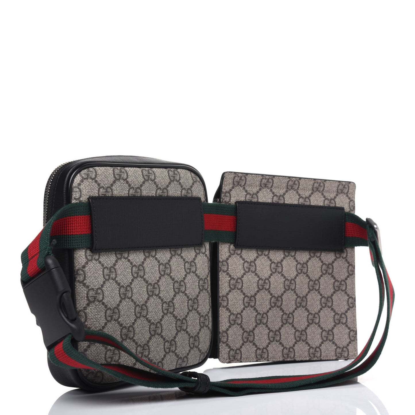 GG Supreme Monogram Web Belt Bag Black