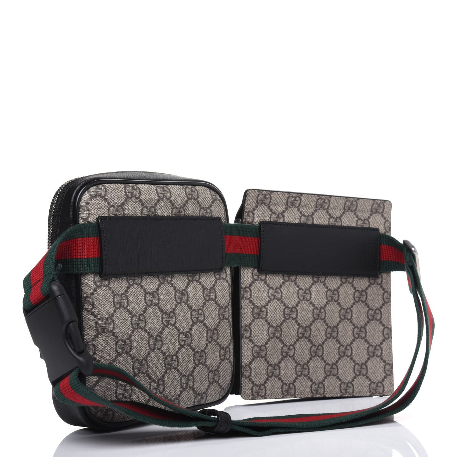 Gucci GG Supreme Monogram Web Belt Bag Black 3 of 15