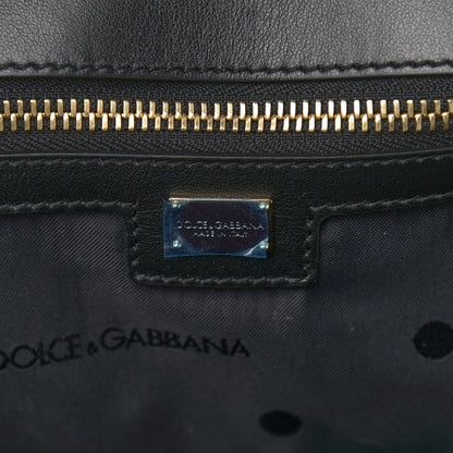 Dolce & Gabbana Calfskin Monreale Travel Bag Black 6 of 12
