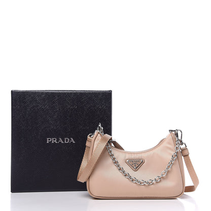 Prada Tessuto Nylon Saffiano Mini Re-Edition 2000 Shoulder Bag Cammeo 10 of 10