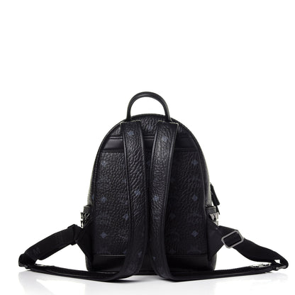 MCM Visetos Side Stud Mini Stark Backpack Black 12 of 12