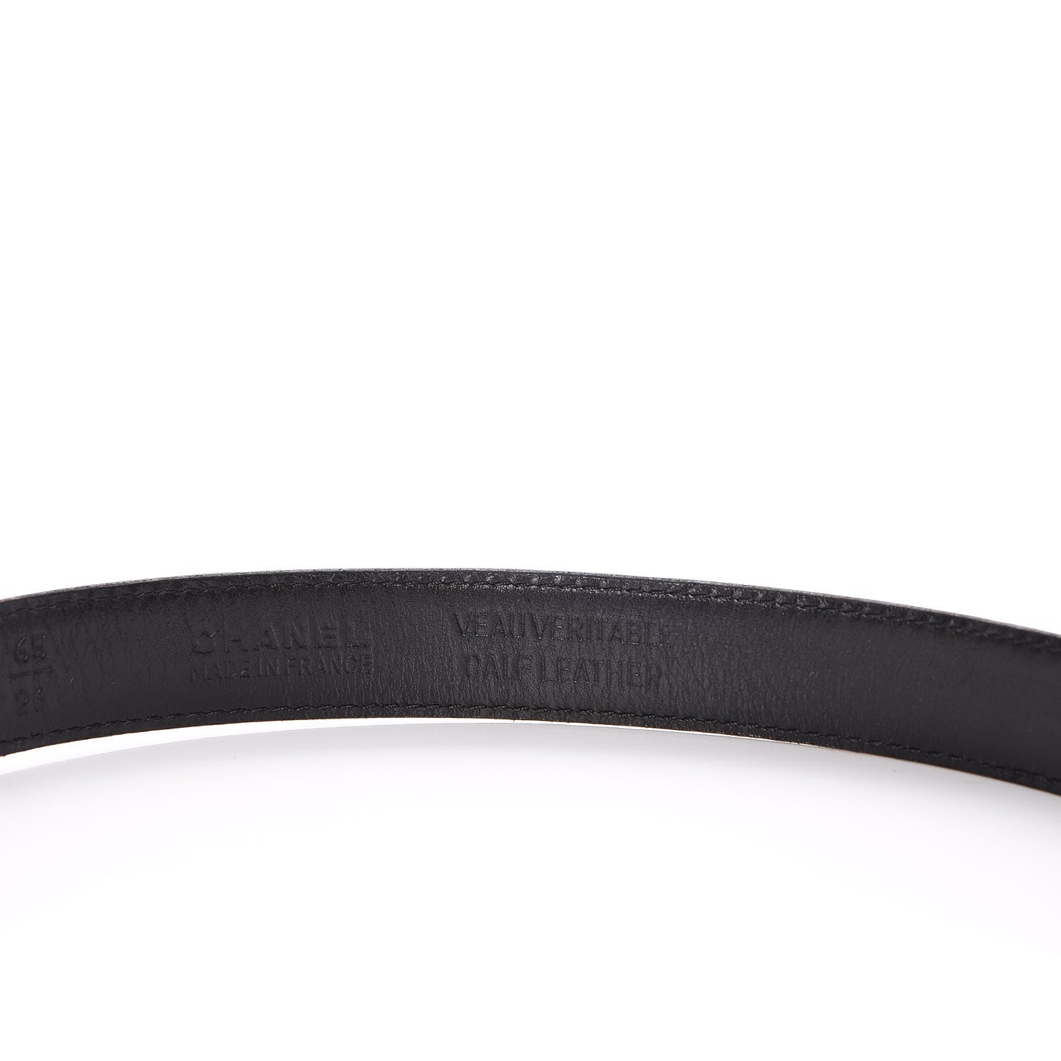 Chanel Lambskin CC Belt 65 26 Black 4 of 6